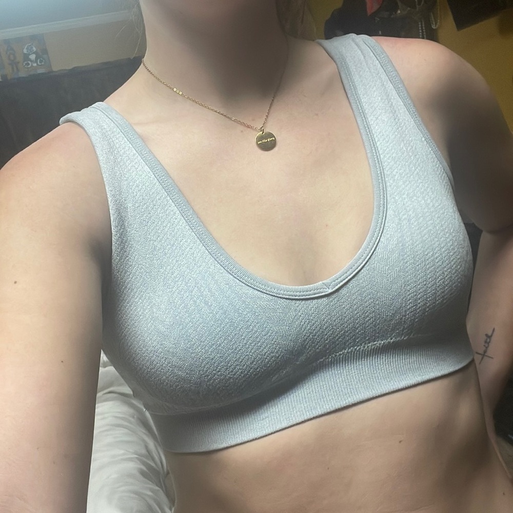 Aerie Seamless Cableknit Padded Plunge Bralette